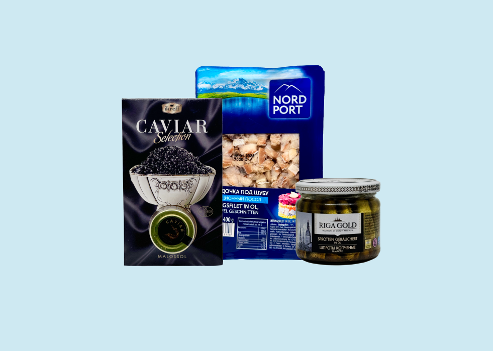 Produits de poisson fumés, caviars et harengs – spécialités slaves à Paris