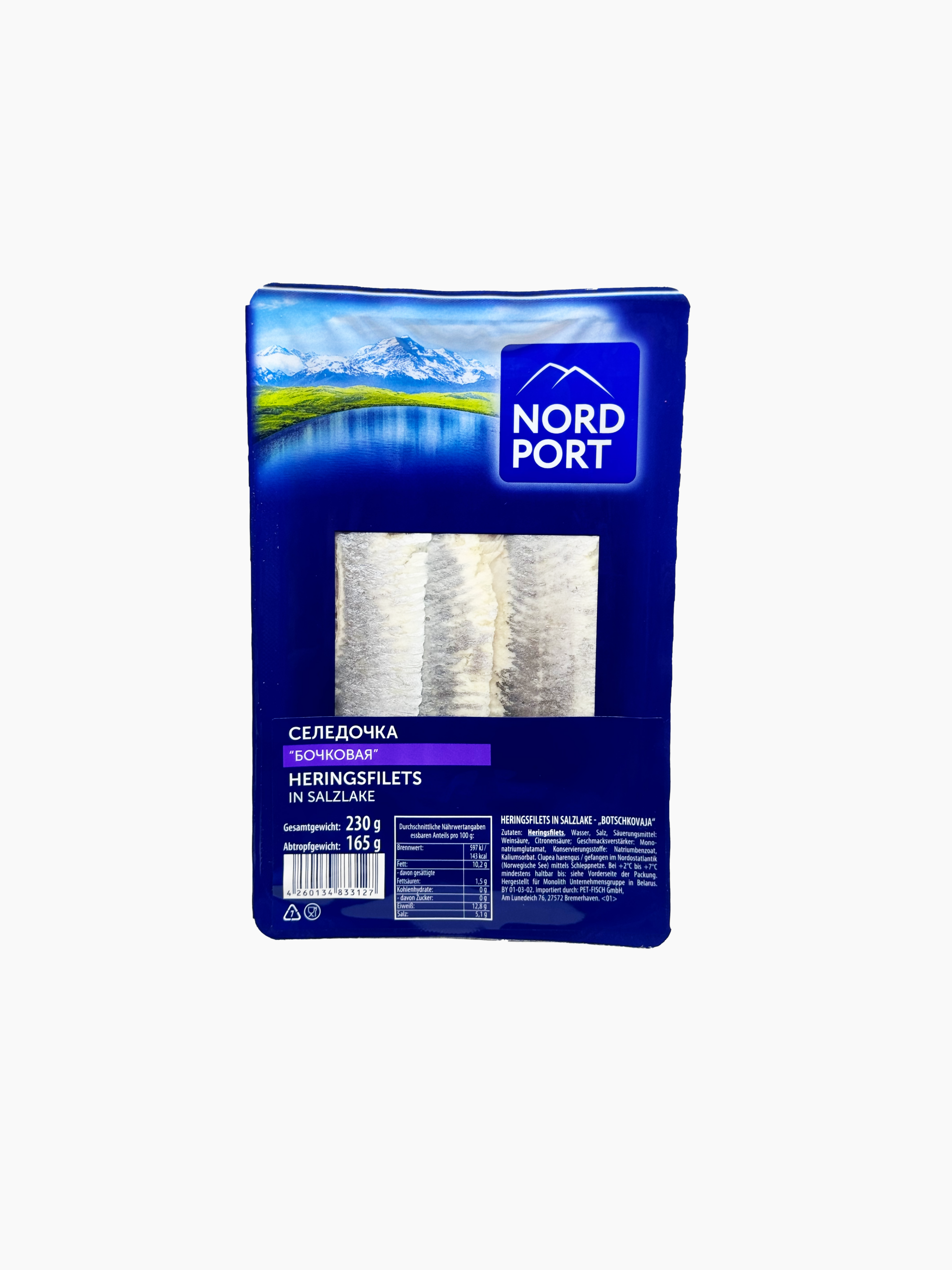 Filets de hareng, "Nord Port", 230 g