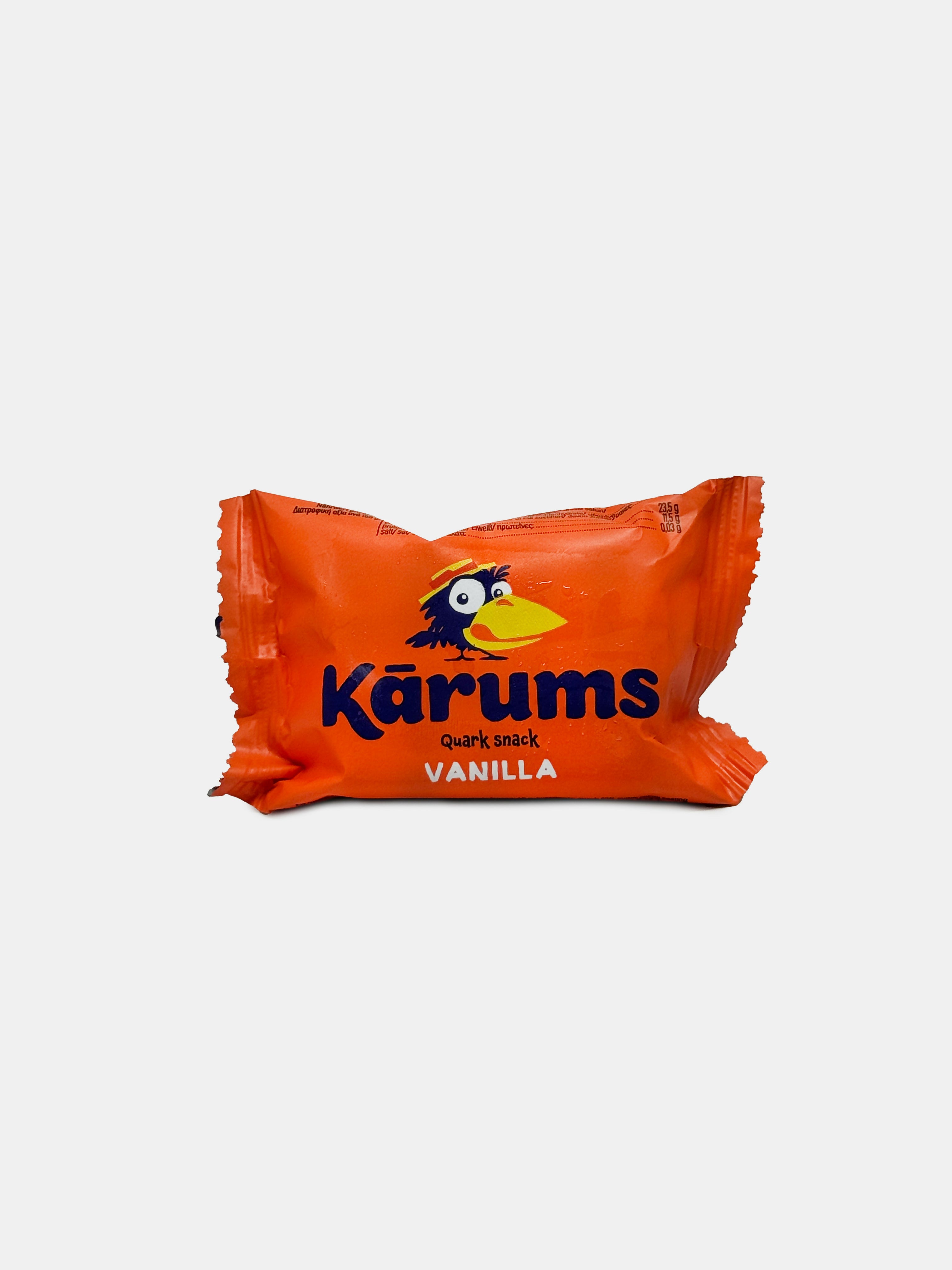 Barre au fromage frais, saveur vanille, surgelée, "Karums", 45 g