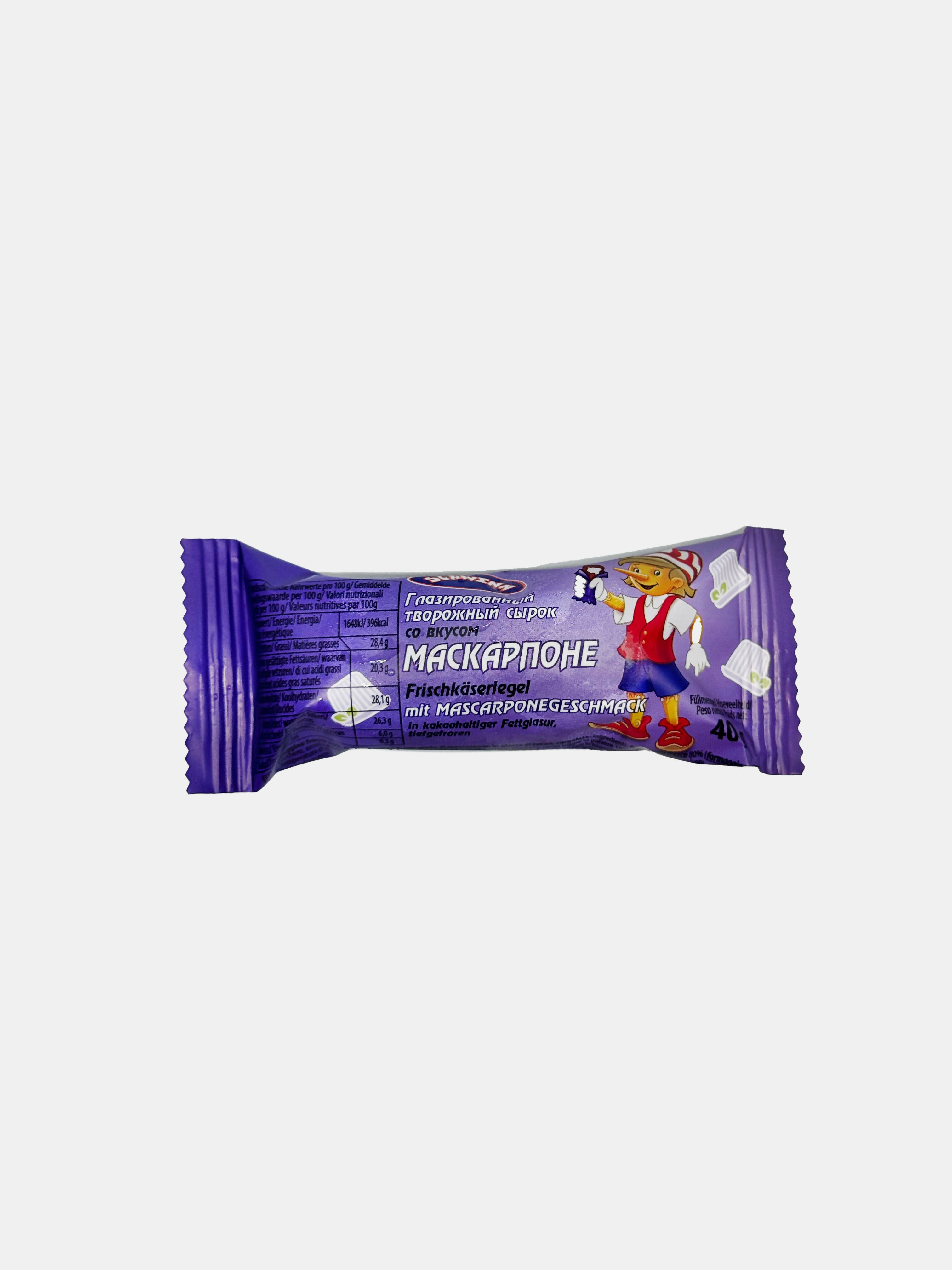 Barre au fromage frais saveur mascarpone, surgelée, "Schwinn", 45 g