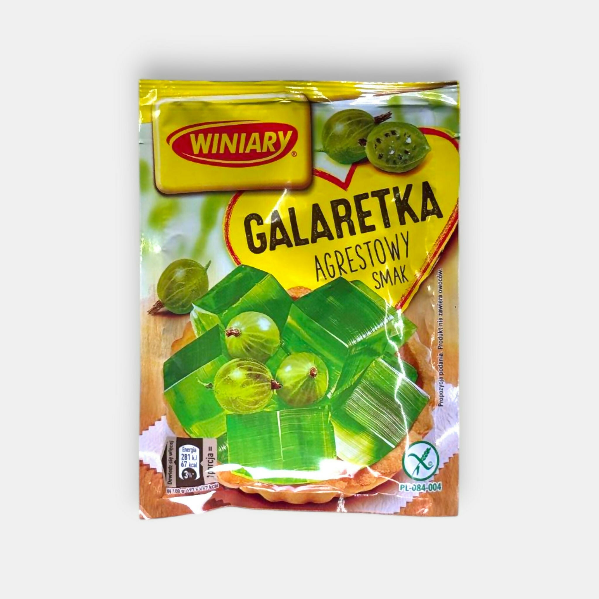 Sachet de préparation pour gelée goût groseille Galaretka Winiary 71 g, épicerie d'Europe de l'Est