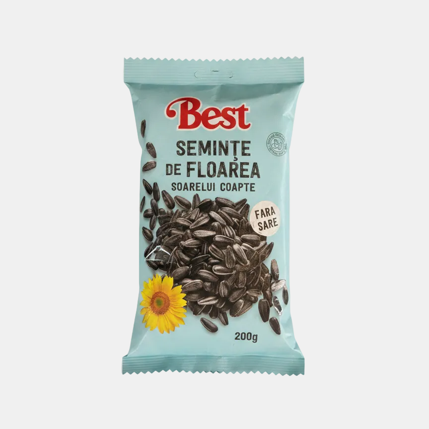 Paquet de graines de tournesol grillées sans sel Best 200 g, épicerie slave