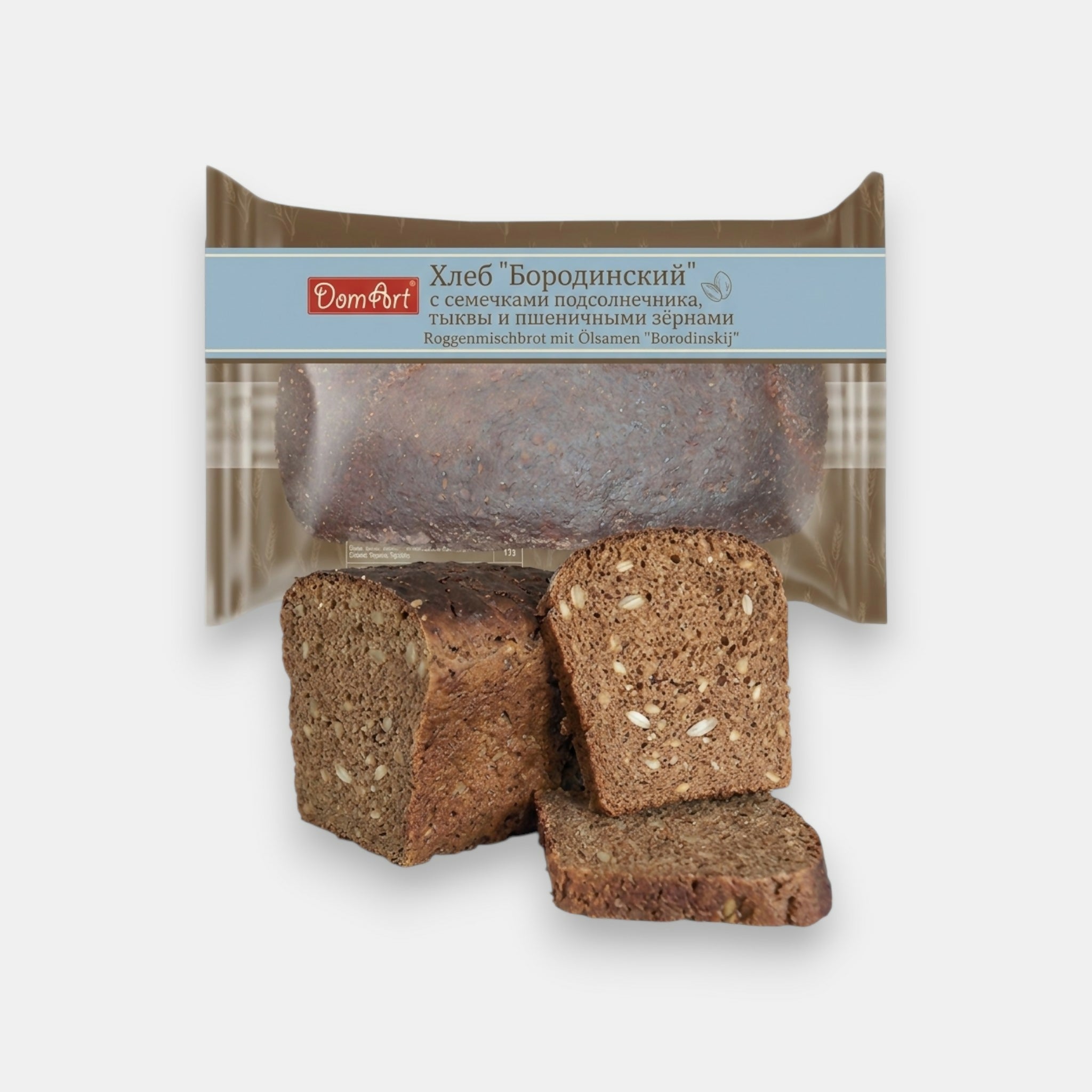 Pain Borodinsky DomArt 350g – pain de seigle noir à la coriandre, épicerie d'Europe de l'Est à NIce