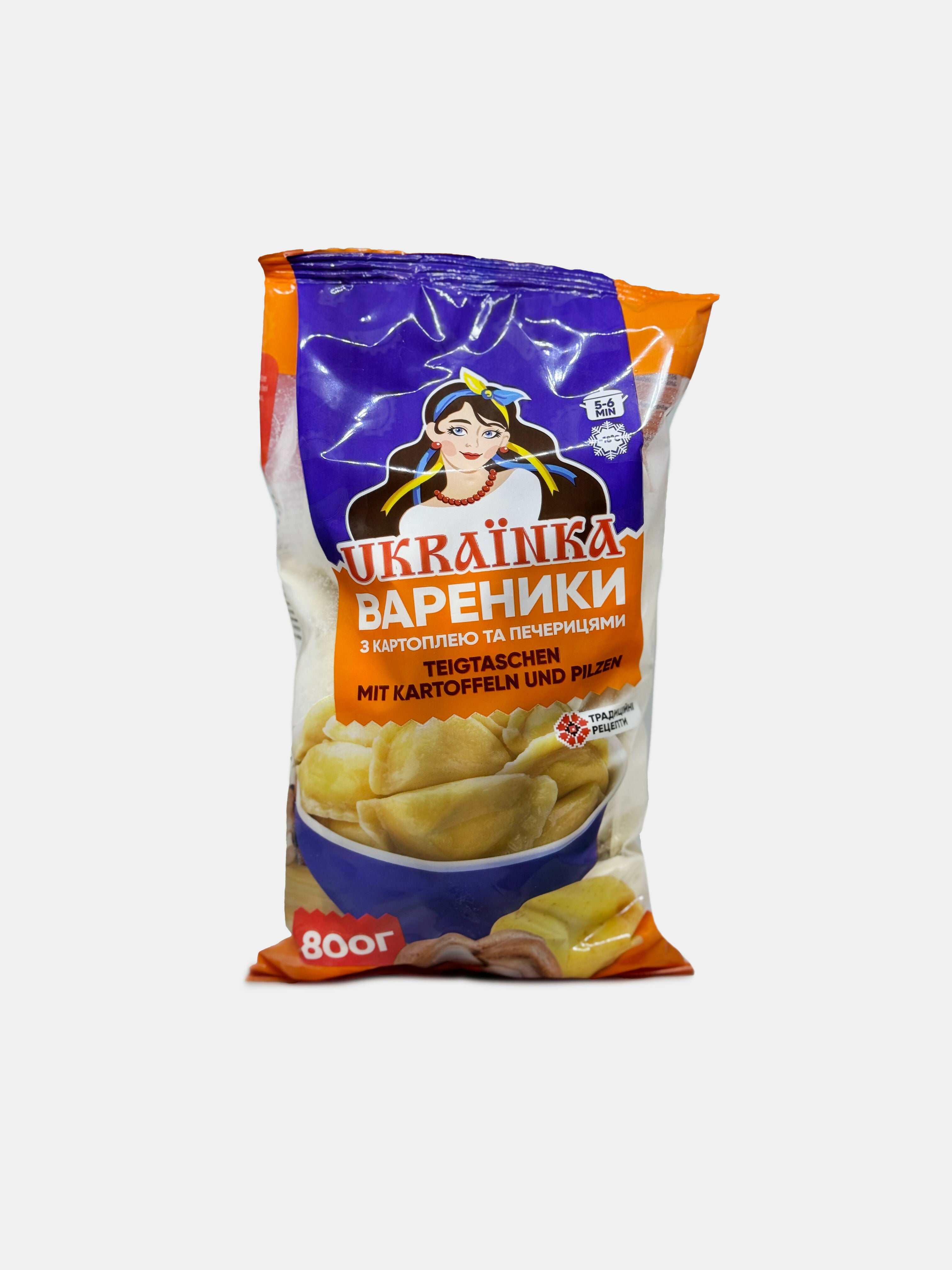 Varenikis aux pommes de terre et champignons, "Ukrainka", 800 g
