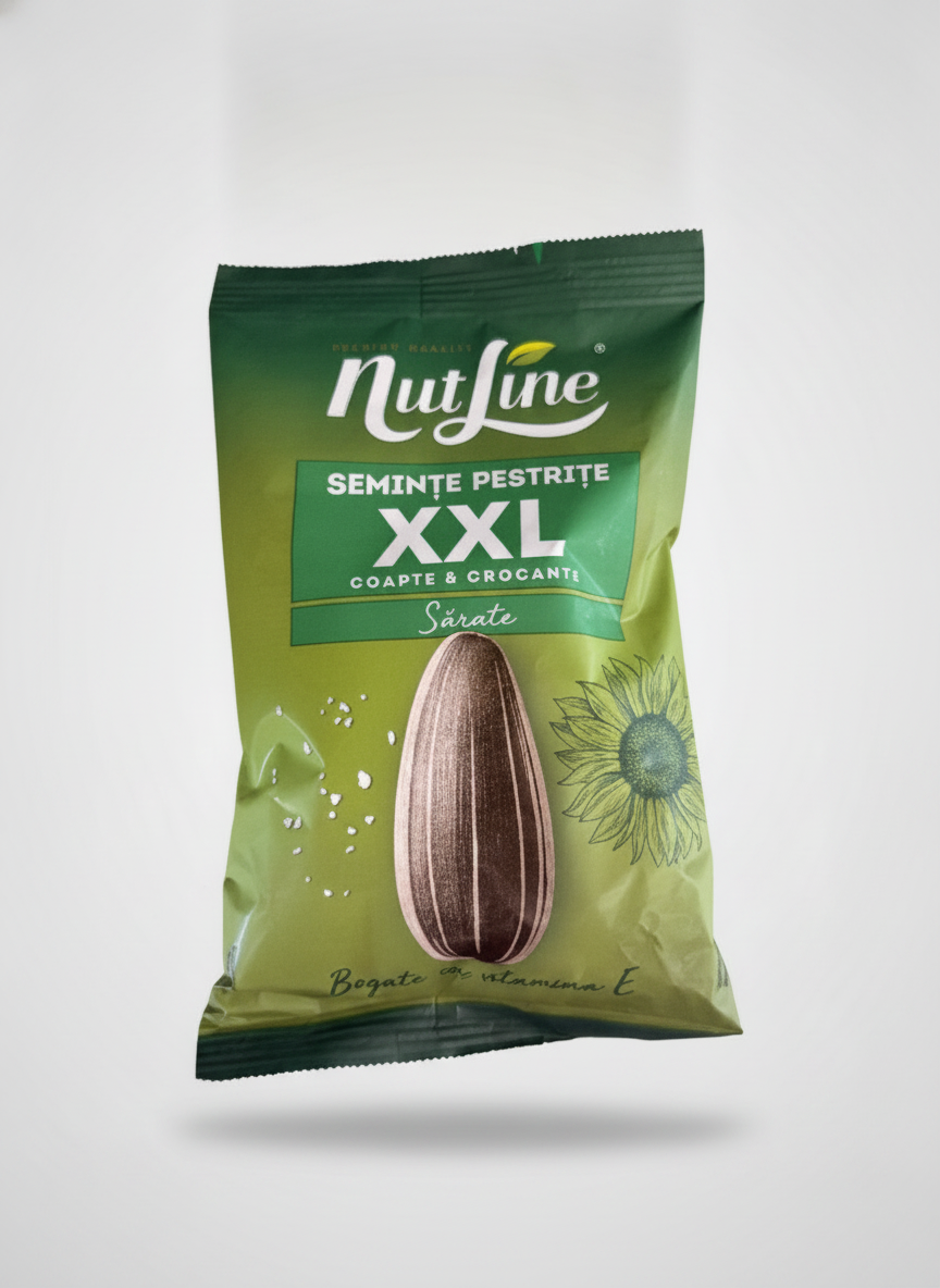 Paquet de graines de tournesol grillées salées XXL Nutline 140 g, épicerie slave