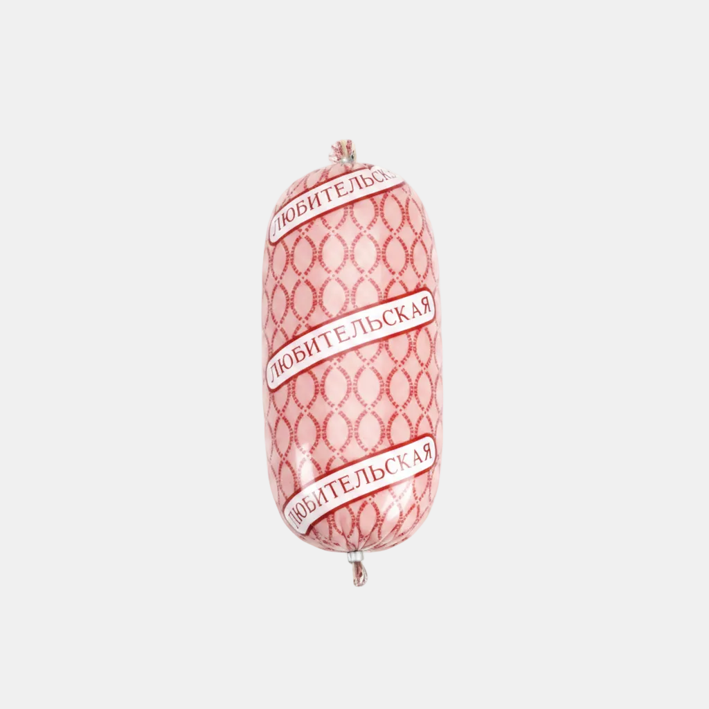 Saucisse cuite «Lyubitelskaya» 850 g, charcuterie traditionnelle d'Europe de l'Est