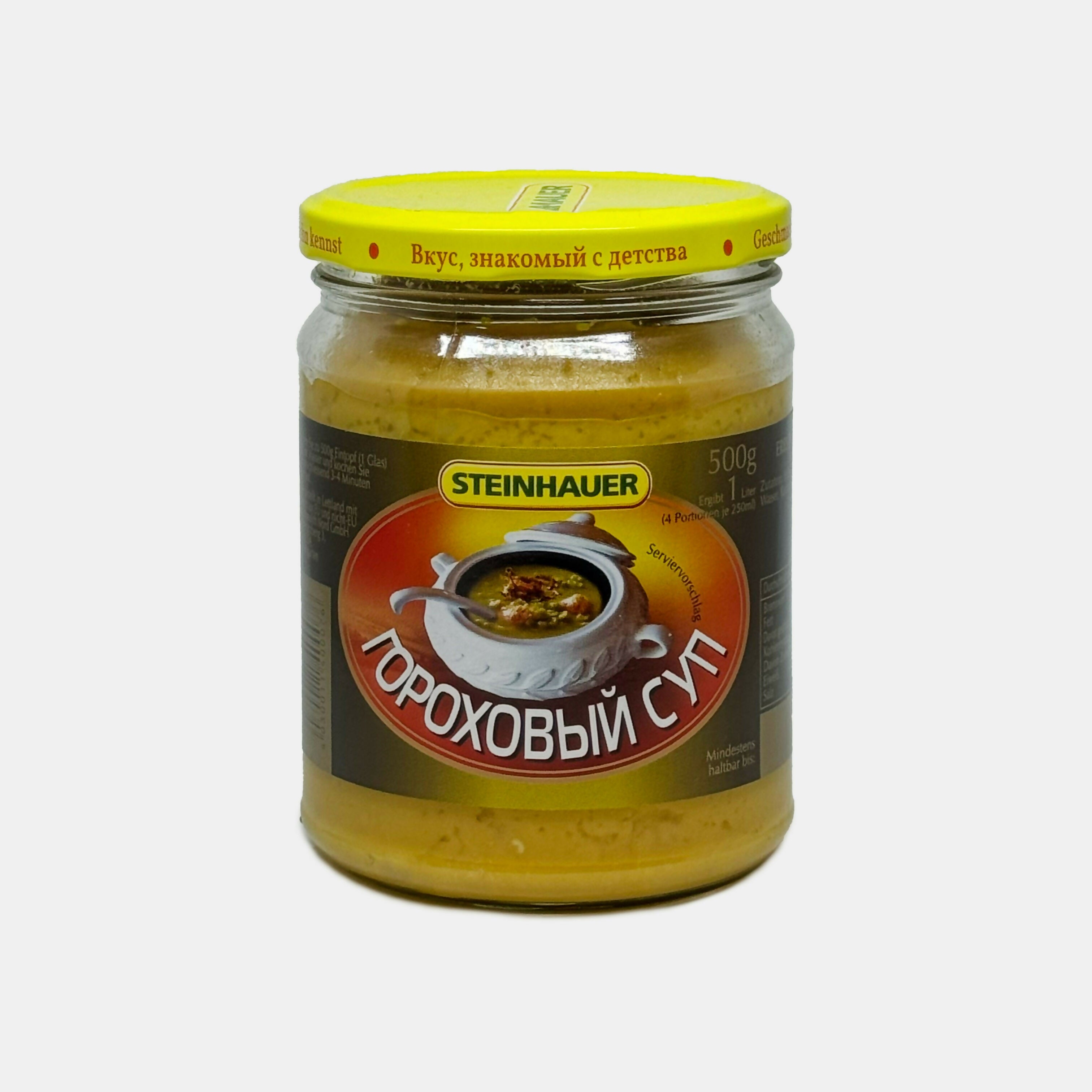 Sachet de soupe aux pois Steinhauer 500 g, épicerie d'Europe de l'Est