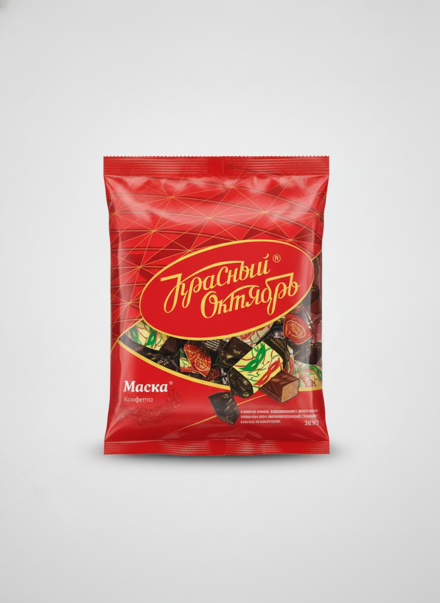 Sachet de bonbons chocolatés Maska, Krasny Oktyabr, 250 g, épicerie russe