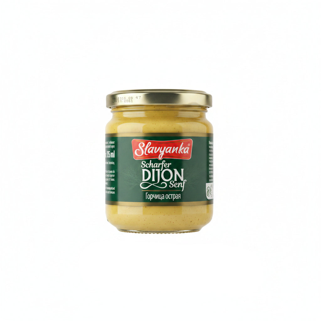 Pot de moutarde forte Slavyanka 190 g, épicerie slave à Nice