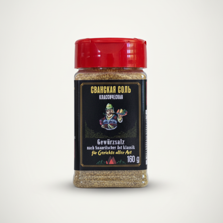 Flacon de sel svan classique Gewurzsalz 160 g, mélange d'épices géorgiennes, épicerie slave