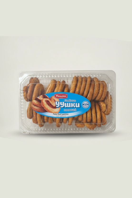 Biscuits feuilletés à la cannelle Ushki Franzeluta 300 g, épicerie slave Pomo.bio