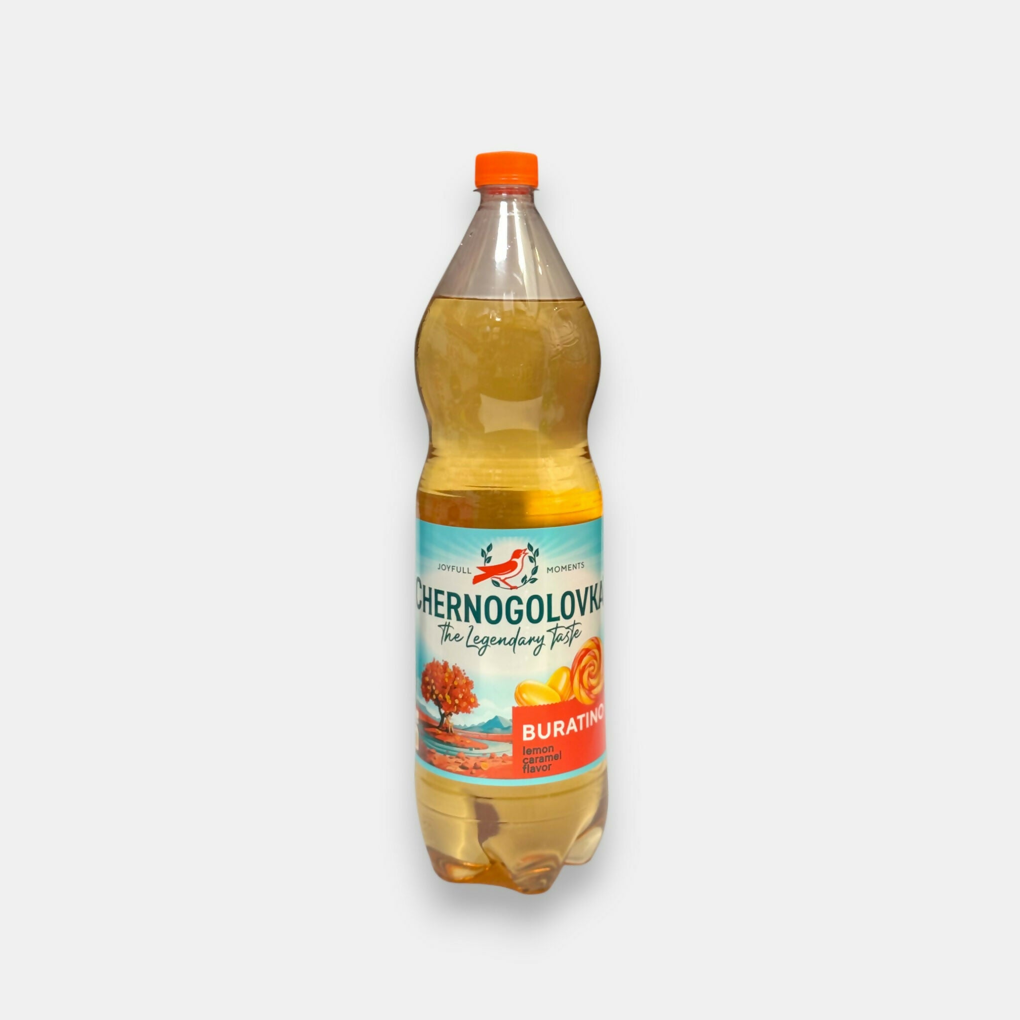 Bouteille de limonade Buratino Chernogolovka 1,5 l, boisson gazeuse soviétique au citron et vanille