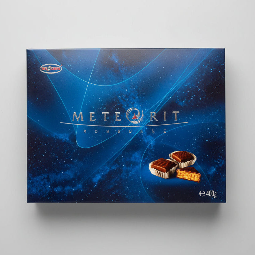 Boîte de friandises chocolatées Météorite 400 g, assortiment de bonbons d'Europe de l'Est