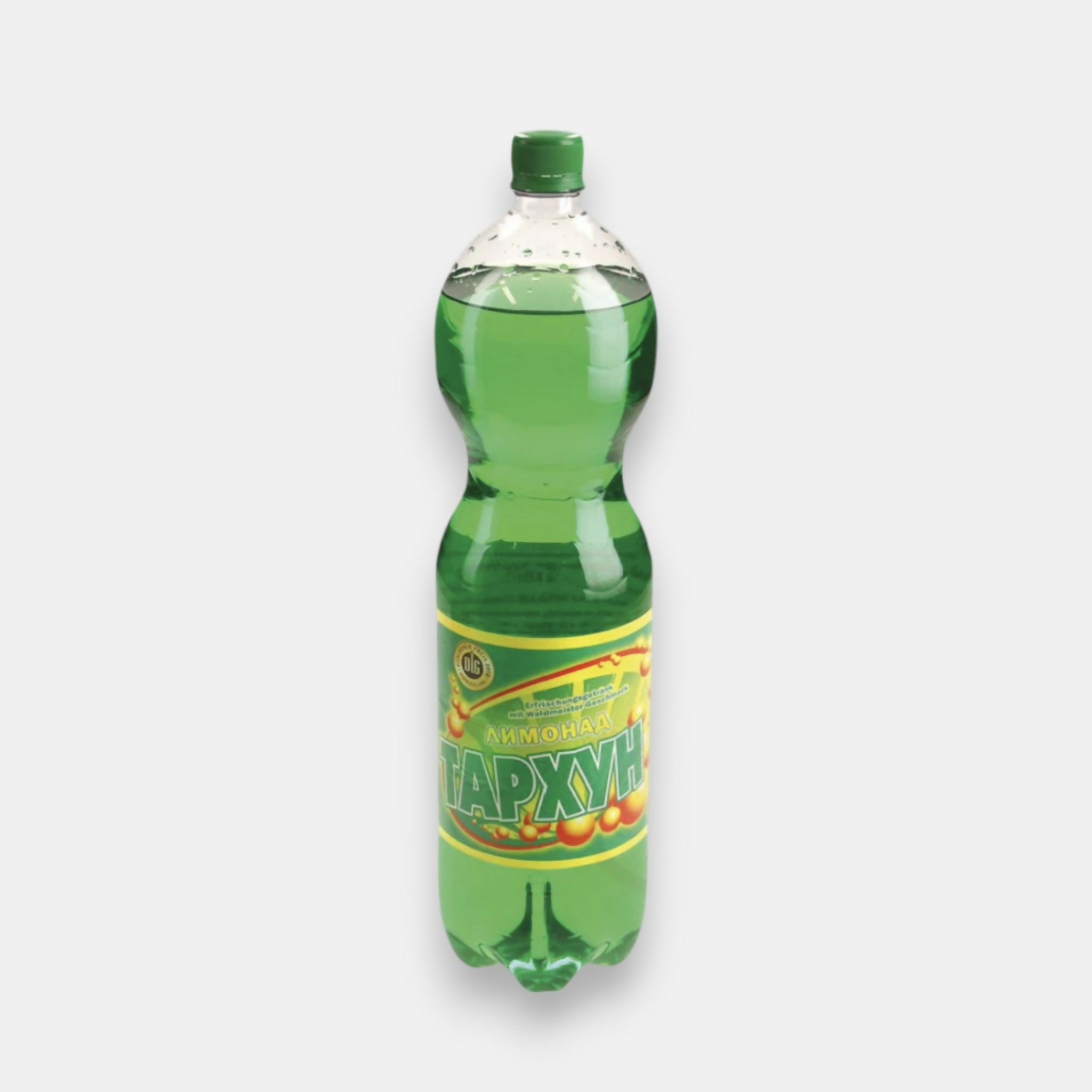 Limonade Tarkhoun Monolith 1,5 l – bouteille vue de face, boisson gazeuse à l'estragon
