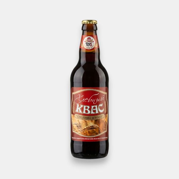Bouteille de kvas Chlebnij Kwass Russian Style 500 ml, épicerie slave à Paris