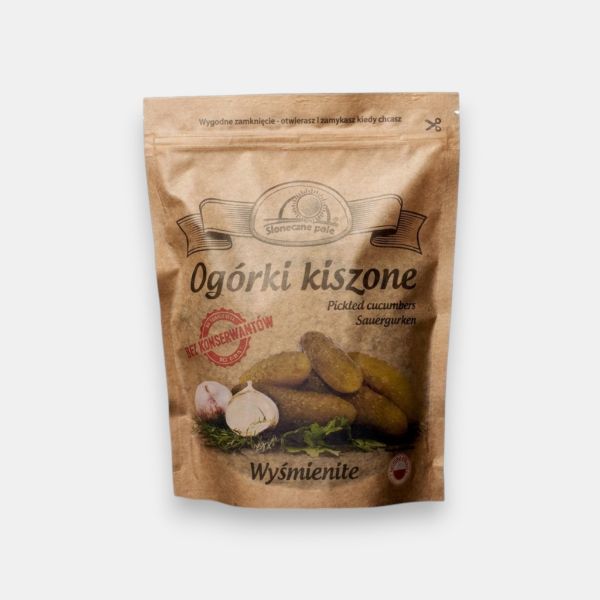 Sachet de concombres fermentés Sloneczne Pole 800 g, épicerie slave à Paris