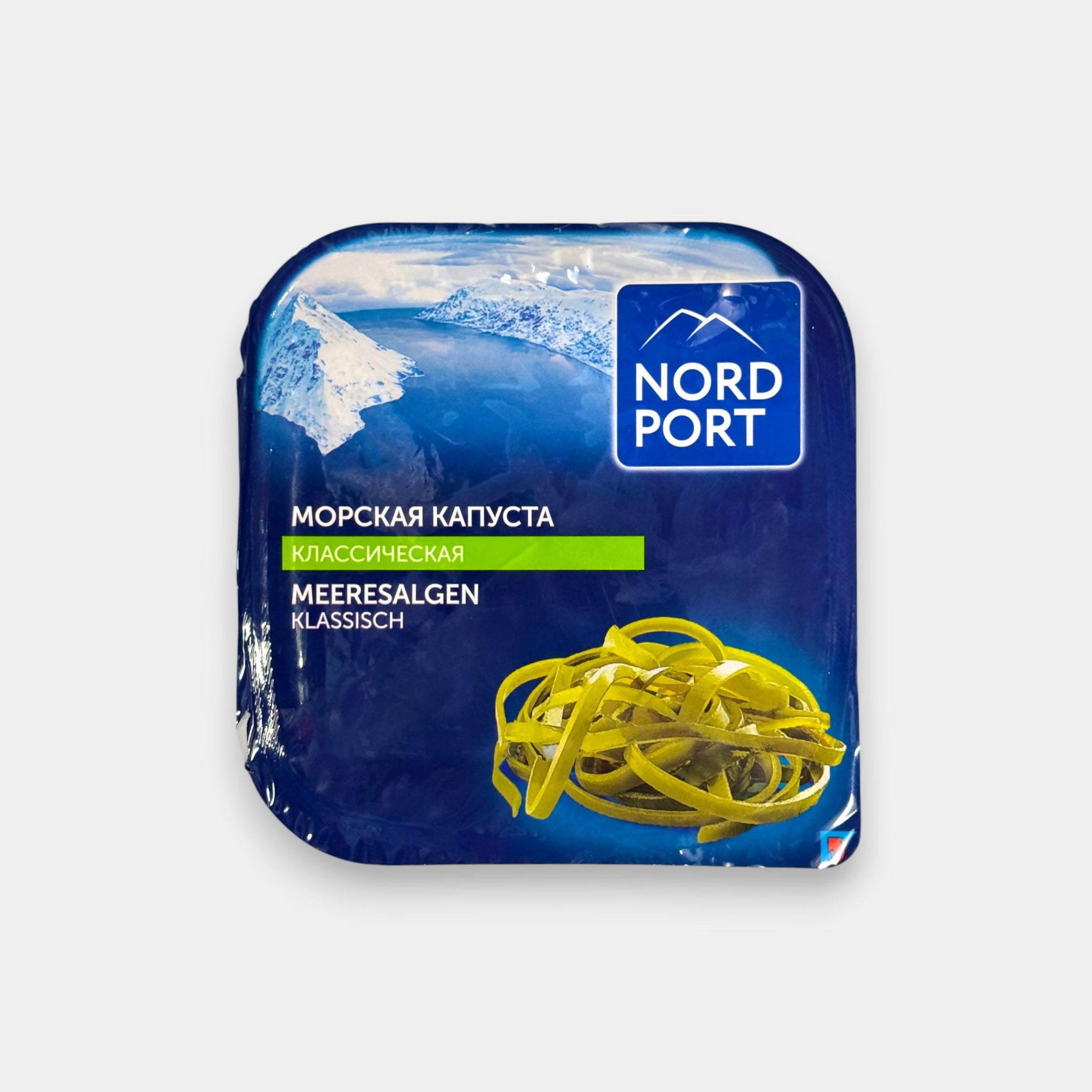 Boîte d’algues laminaires Nord Port, 200 g — algues fraîches et croquantes au goût marin doux, idéales pour salades et plats asiatiques. Livraison rapide à Paris sur Pomo.bio.