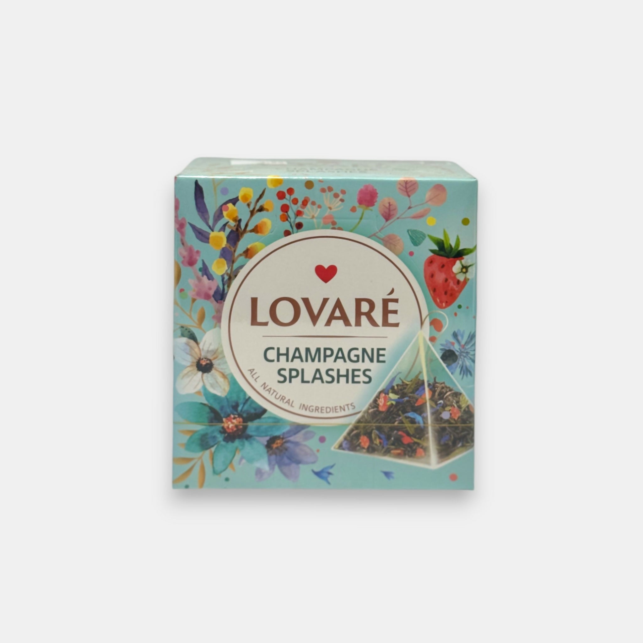Sachets pyramides Thé Champagne Splashes Lovare 15 sachets