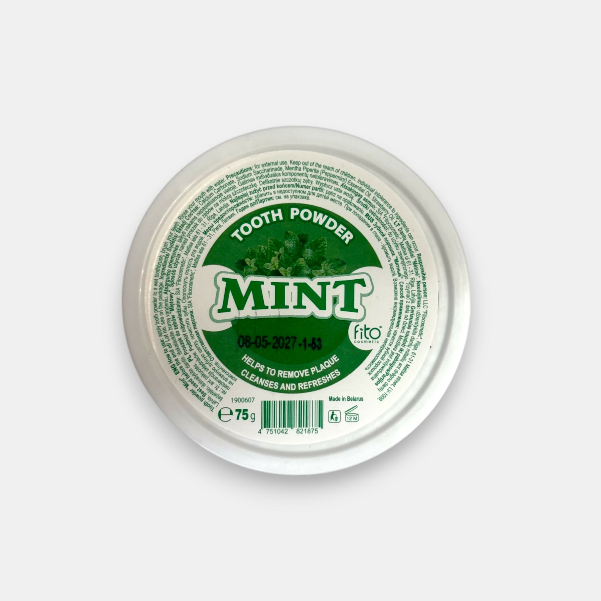 Poudre dentifrice à la menthe, «Fito Cosmetics», 75 g