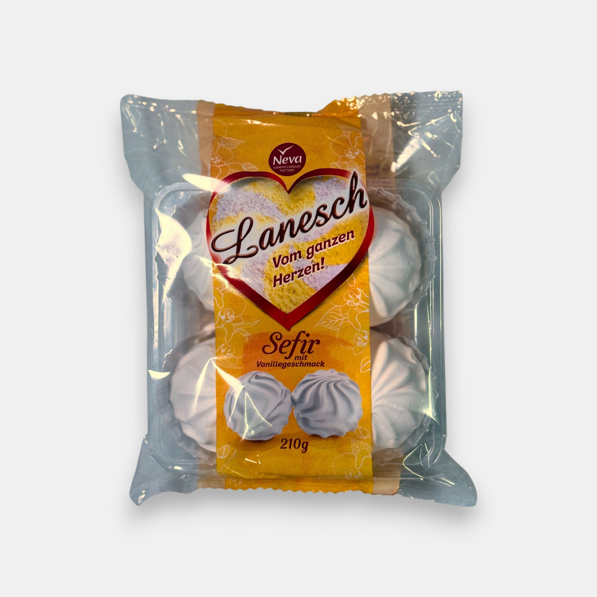 Zefir vanille « Lanesch », 210 g — guimauves slavonnes à la vanille, délicates et aériennes, disponibles chez Pomo.bio, magasin slave à Paris.
