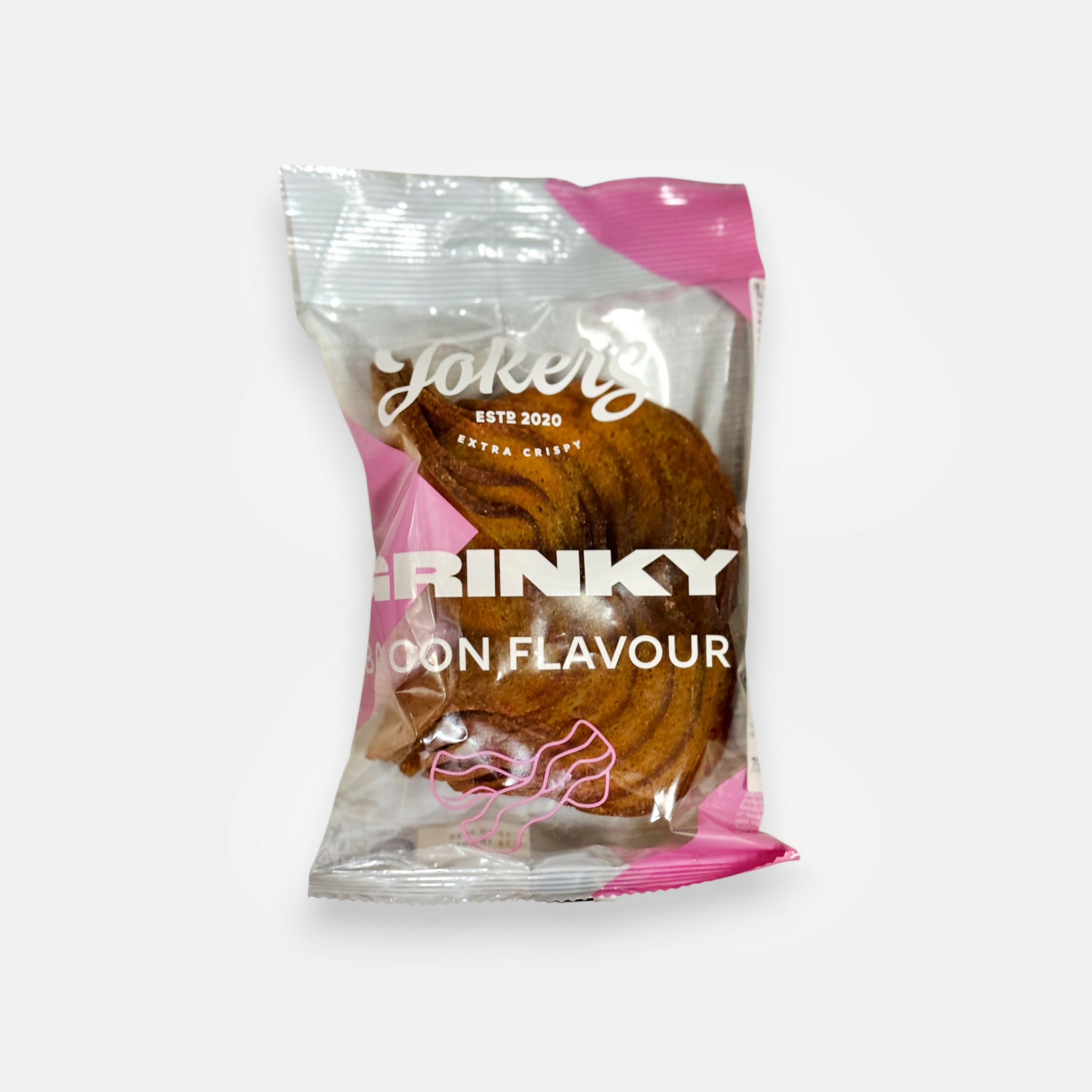 Croûtons de seigle goût bacon « Jokers », snack croustillant au pain de seigle avec saveur bacon fumée, idéal pour apéritif ou encas, sachet 75 g, disponible sur Pomo.bio avec livraison rapide à Paris
