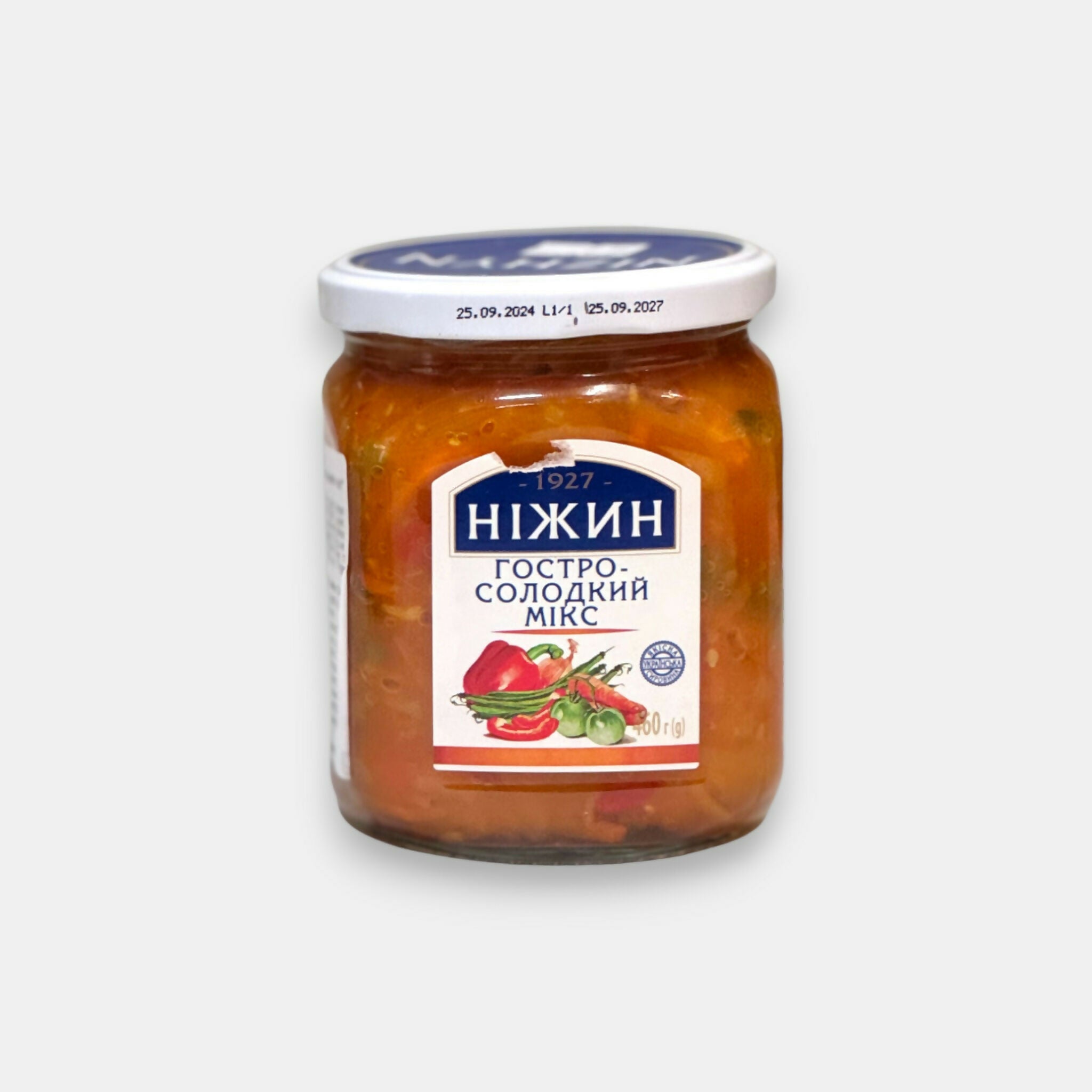 Salade de légumes aigre-douce «Nezhin» 460 g en bocal, épicerie d'Europe de l'Est