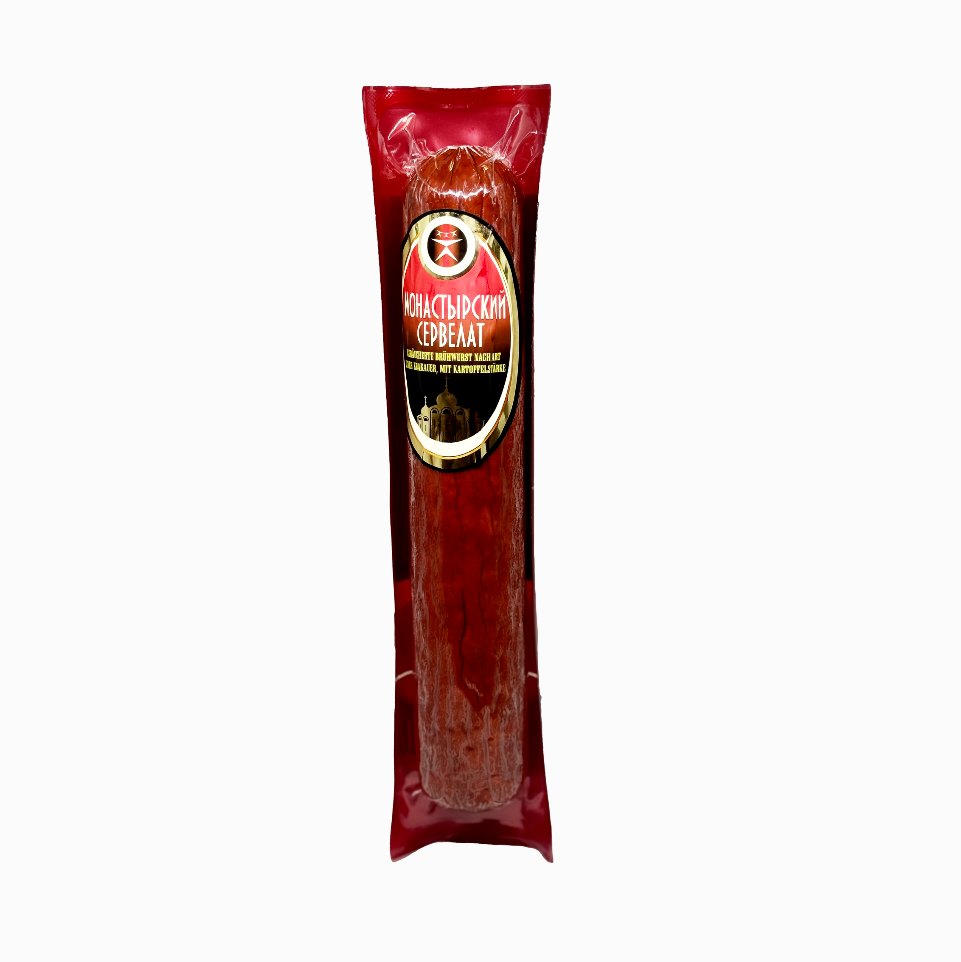 Saucisson fumé "Monastyrskij servelat", "Monolith", 400 g