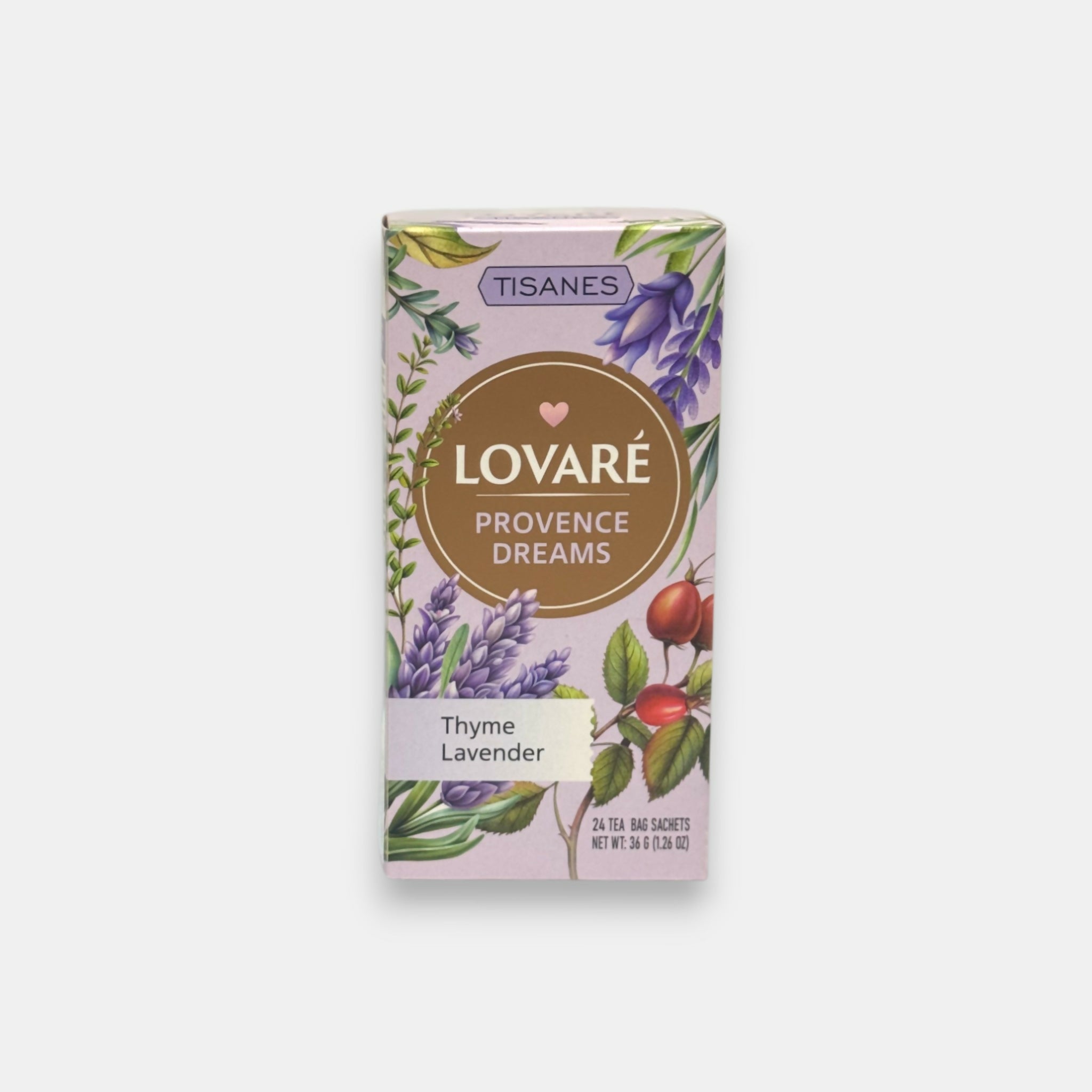 Tisane thym-lavande Provence Dreams Lovare 24 sachets