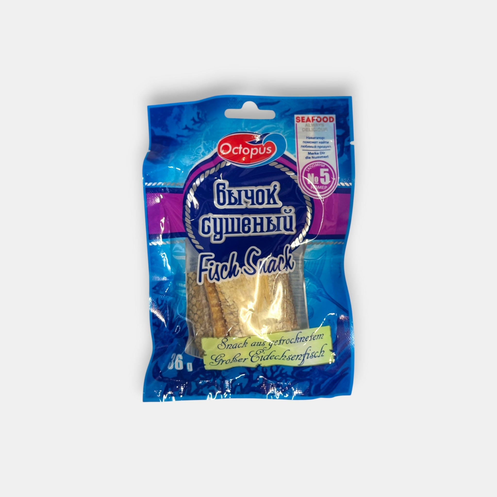 Poisson Bychok séché Octopus 36 g – snack de la mer