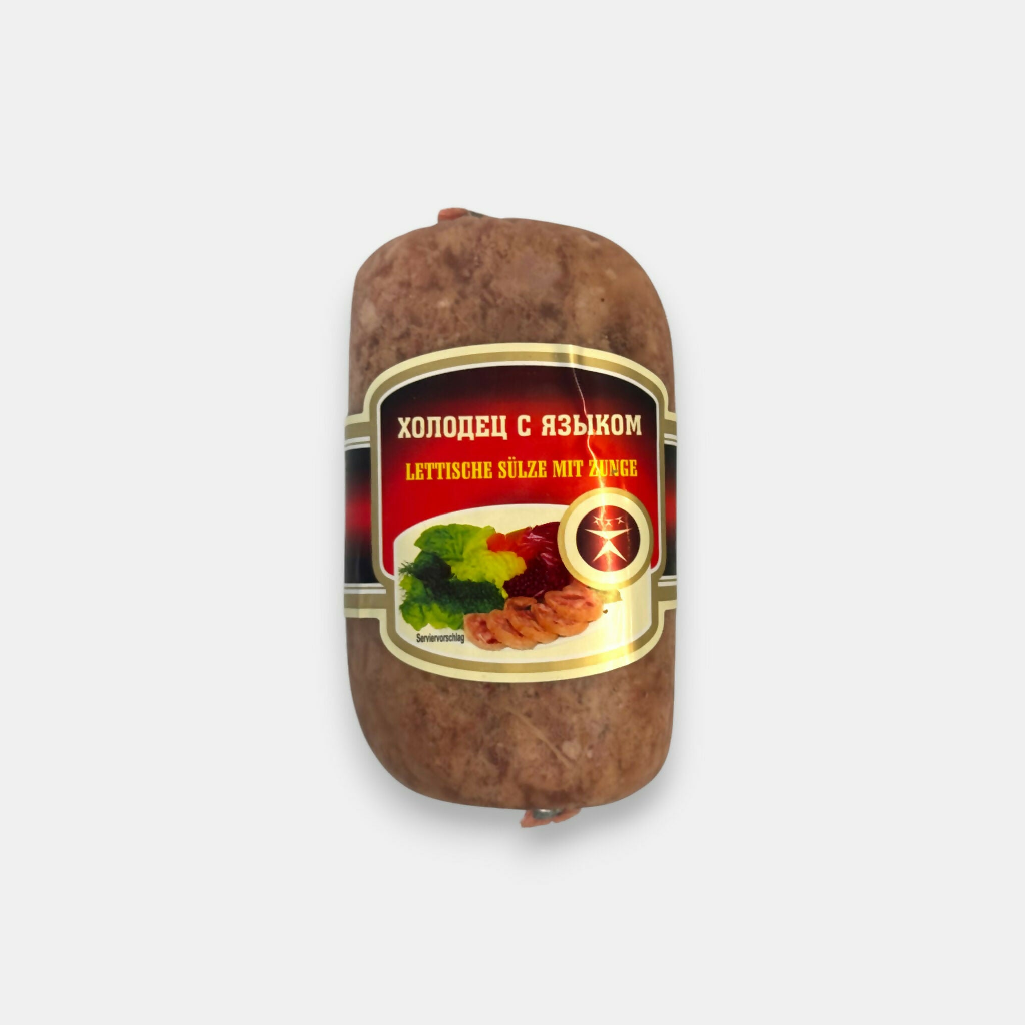 Aspic à la langue Sovietski Standard 415 g – boîte vue de face, épicerie d'Europe de l'Est