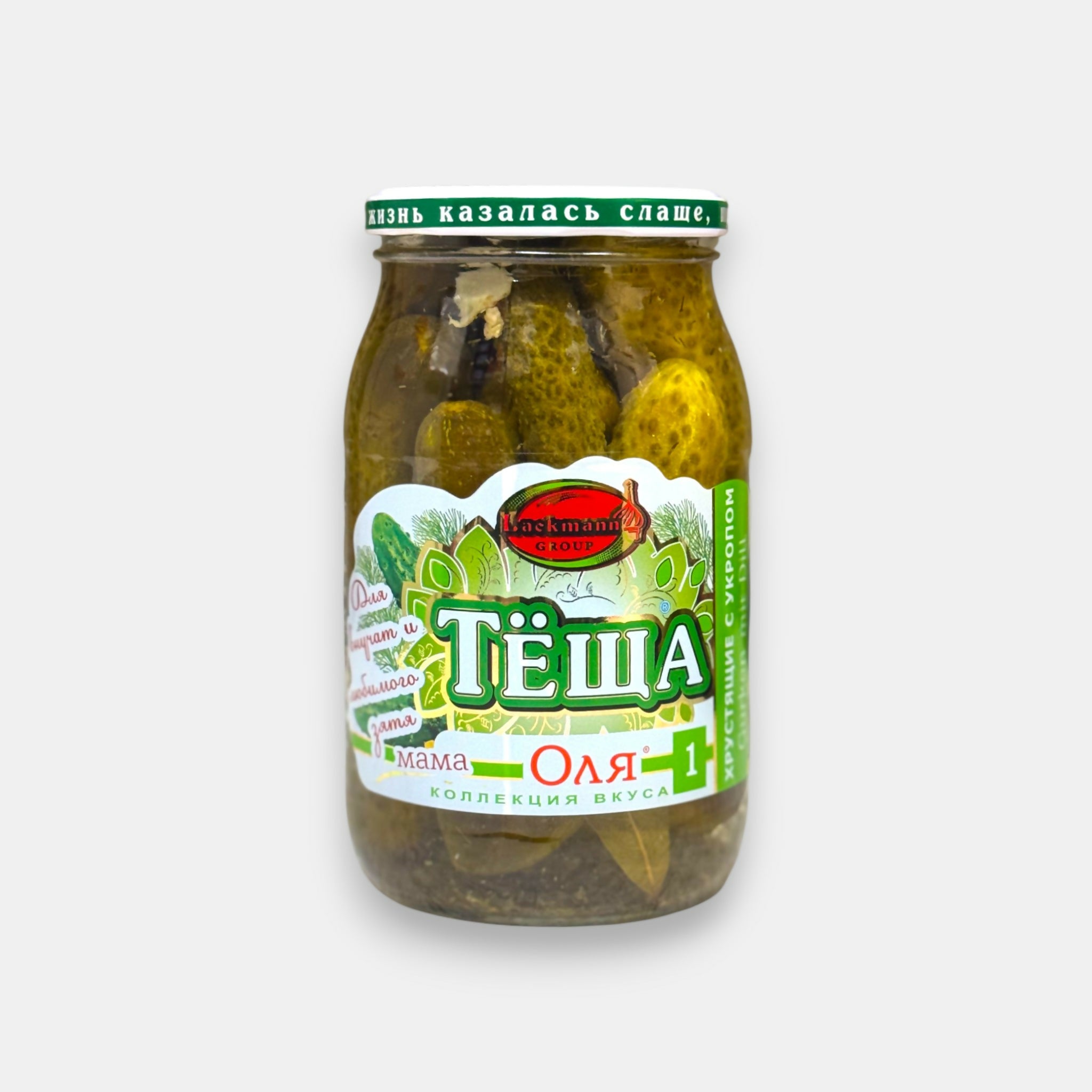 Cornichons croquants à l’aneth, «Tiochtcha», 880 g