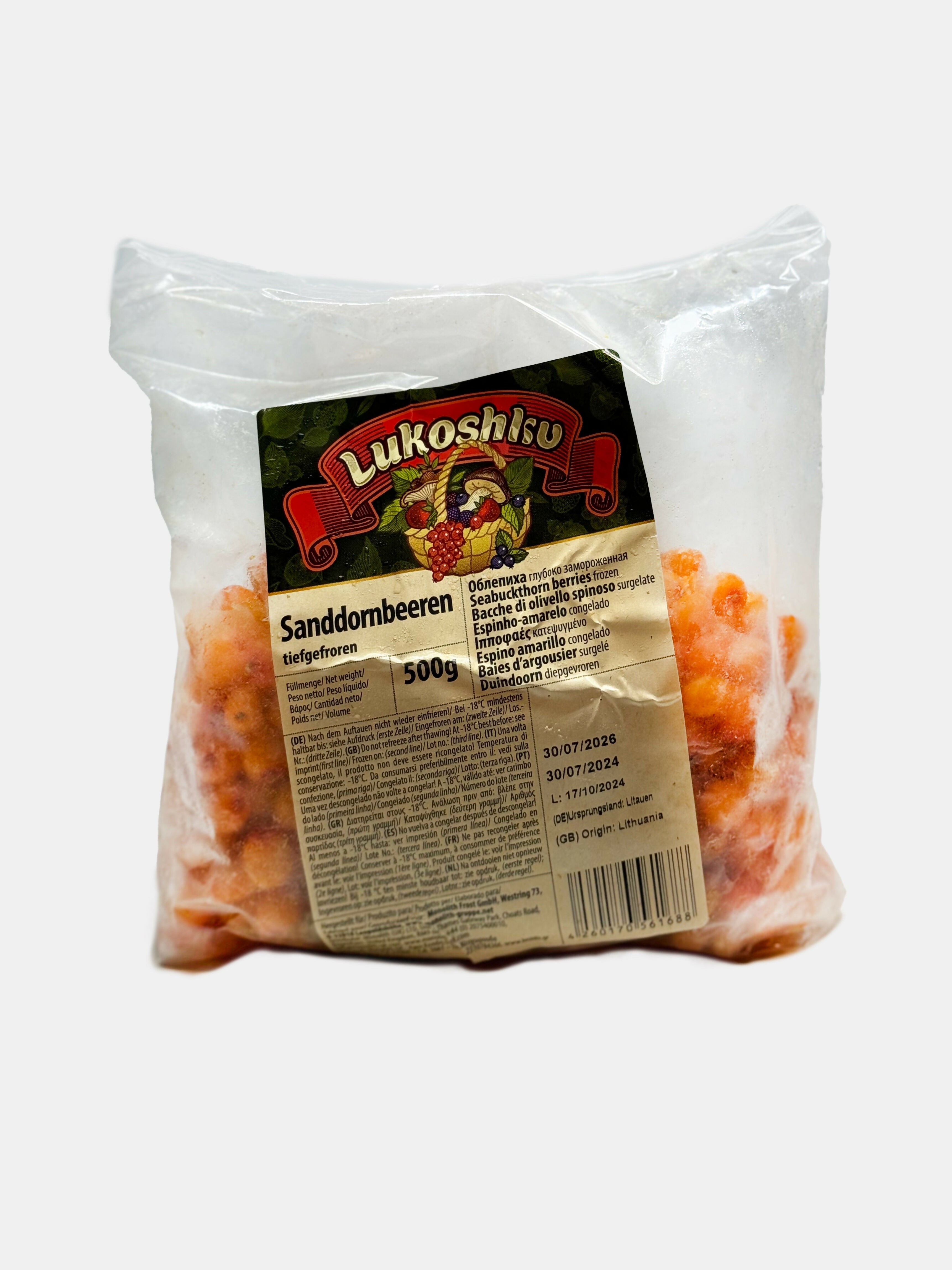 Baies d'argousier, surgelé, "Lukoshko", 500 g