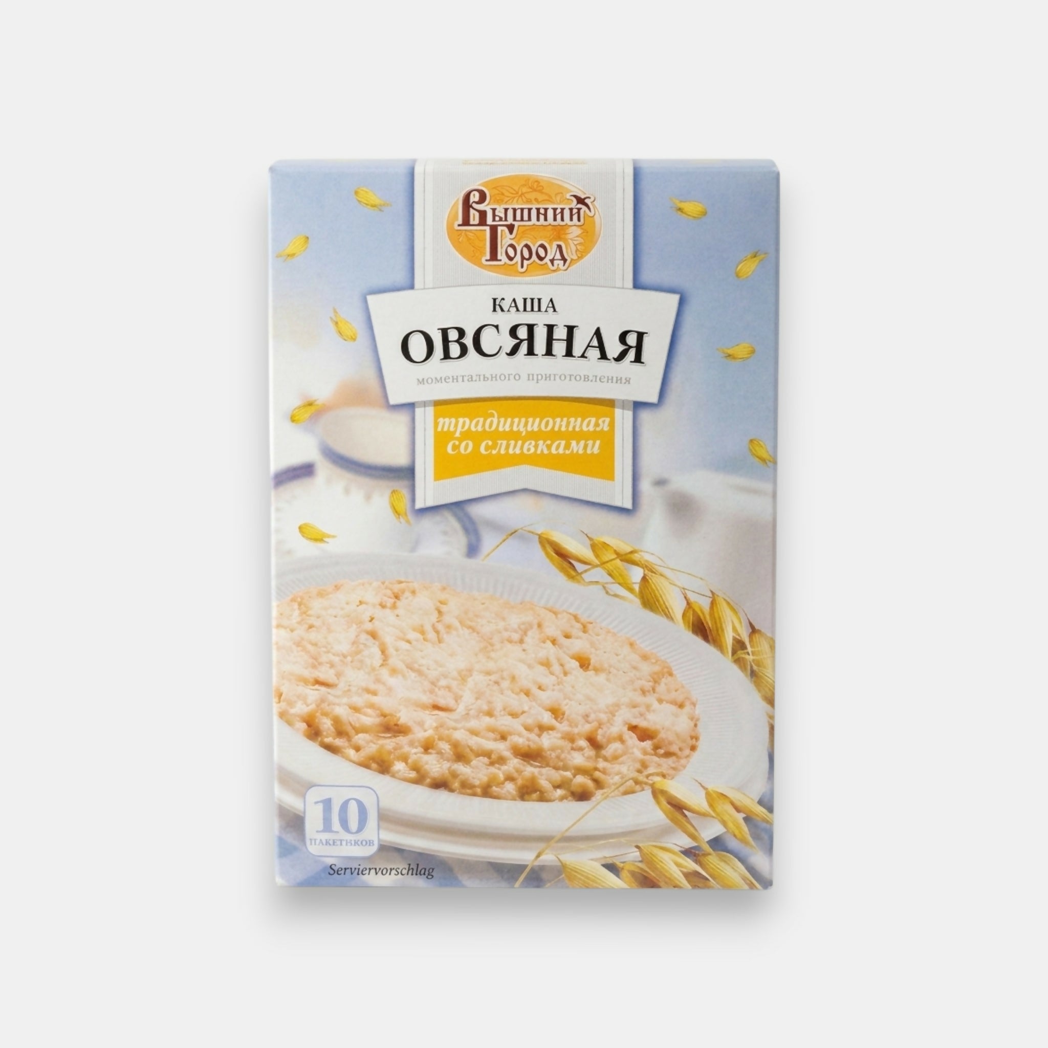 Flocons d'avoine à la crème Vishnij Gorod 410 g — vue de face de l'emballage