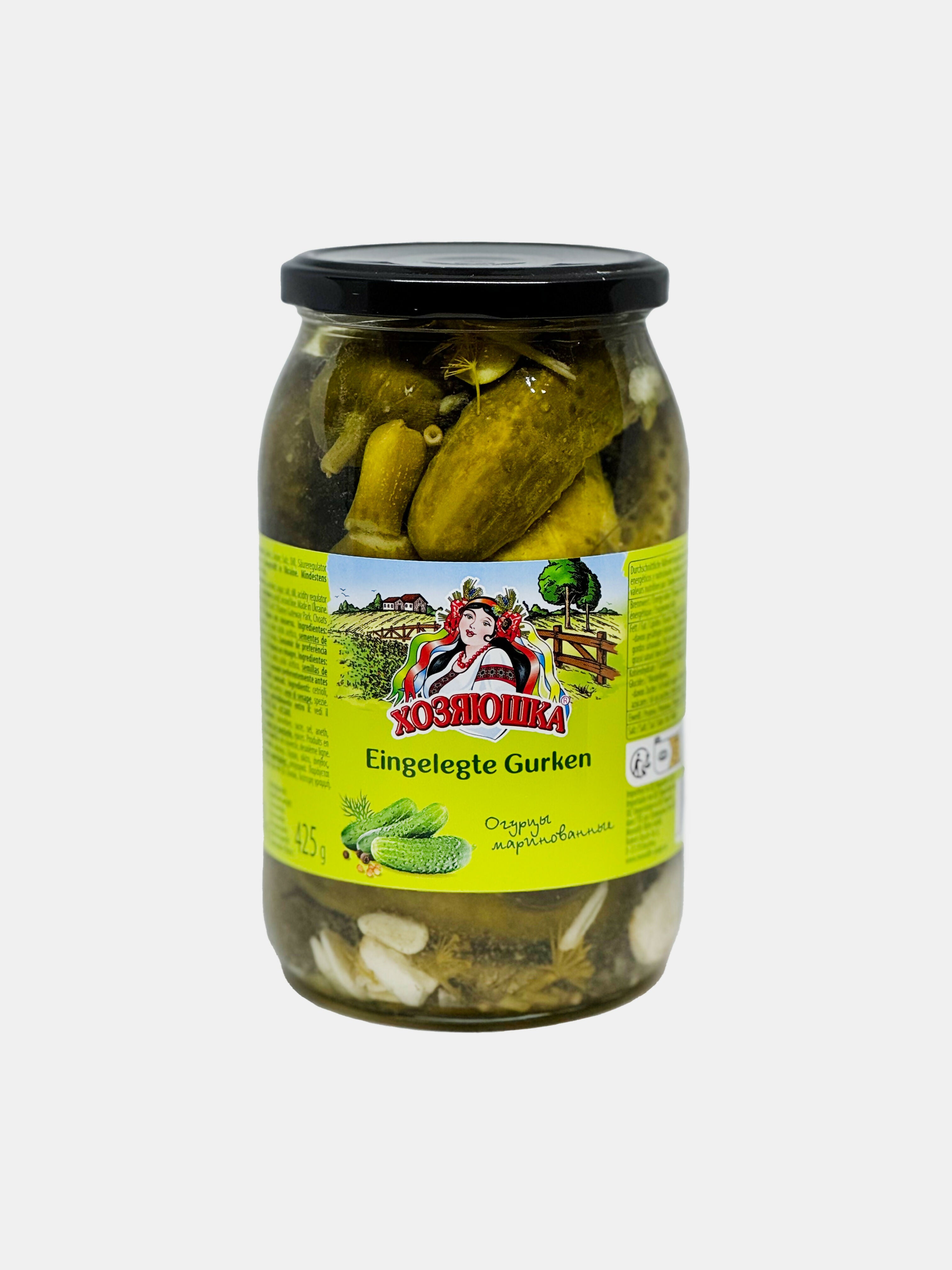 Cornichons marinés, «Hosyaushka», 850 g