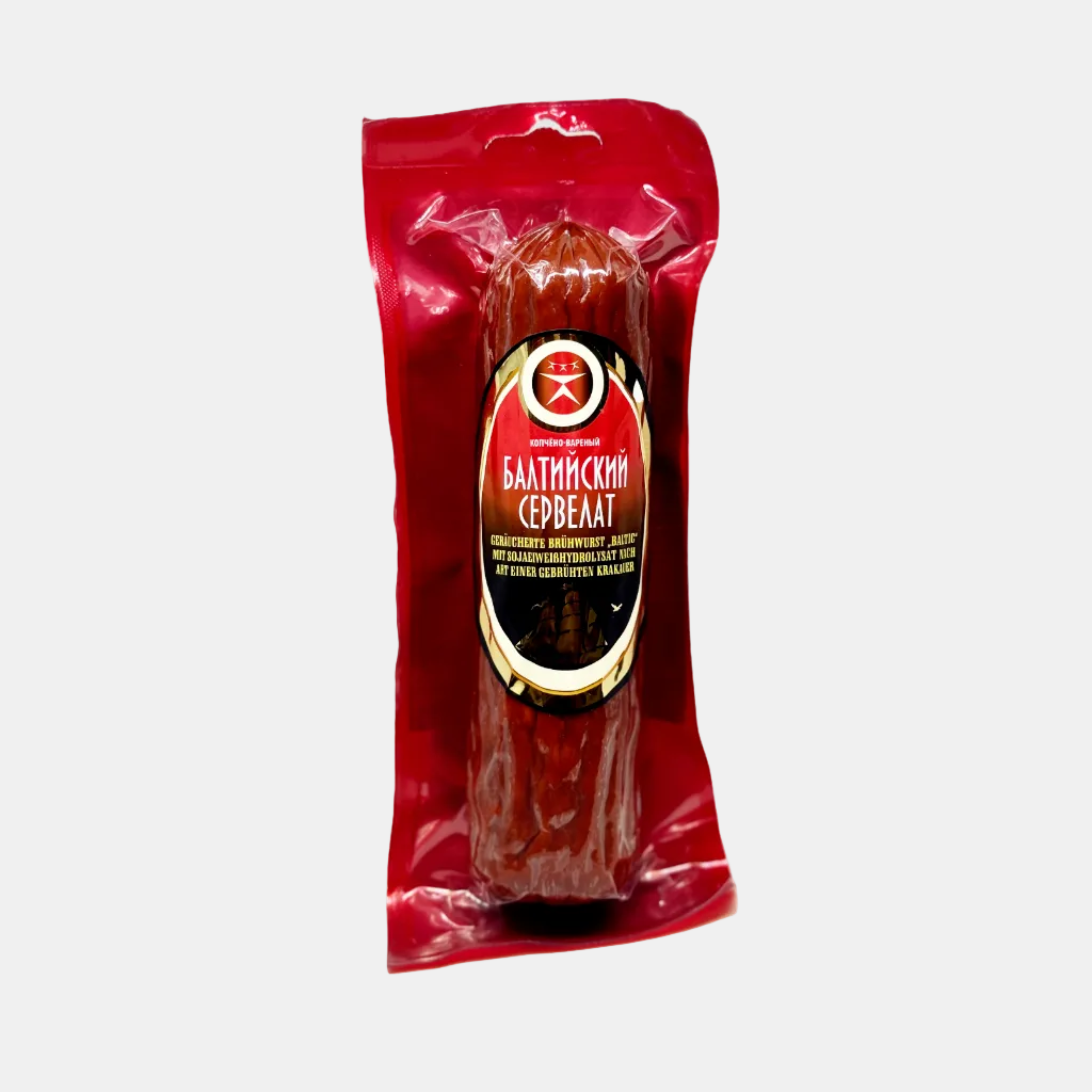 Saucisse fumée «Baltijskij servelat» «Monolith» 270 g, charcuterie d'Europe de l'Est