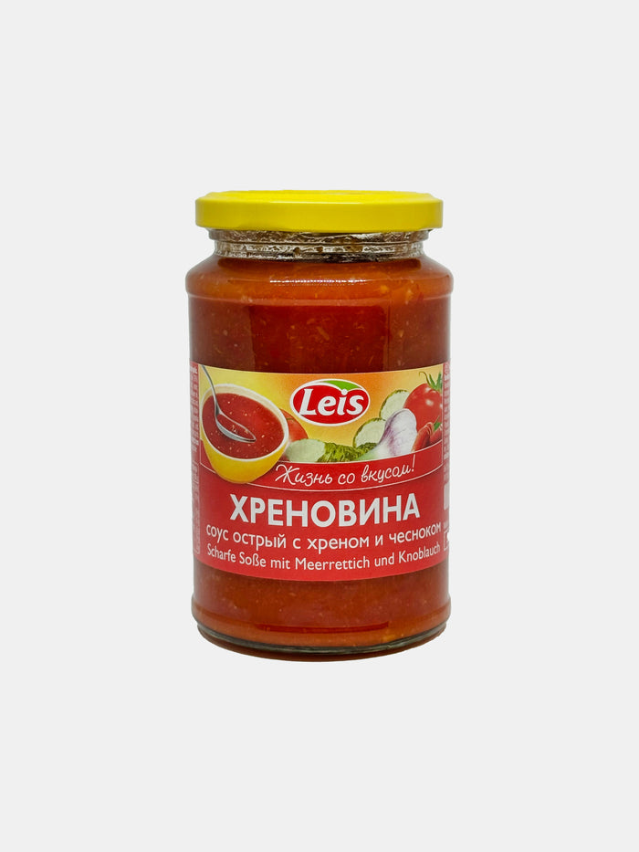 Sauce piquante au raifort et à l’ail «Khrenovina», «Leis», 370 g