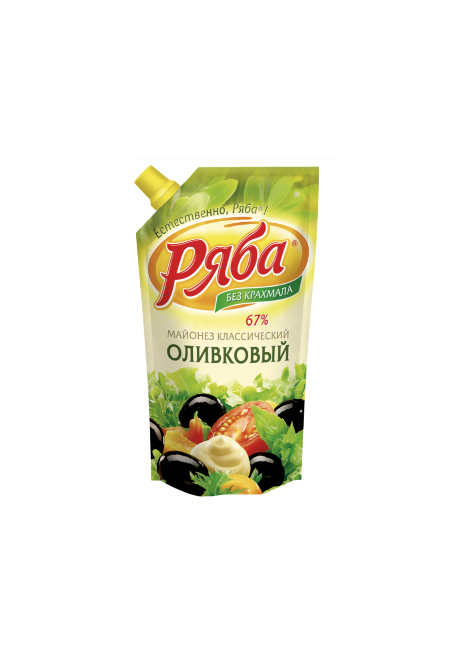 Bouteille de mayonnaise aux olives Ryaba 420 ml, épicerie d'Europe de l'Est