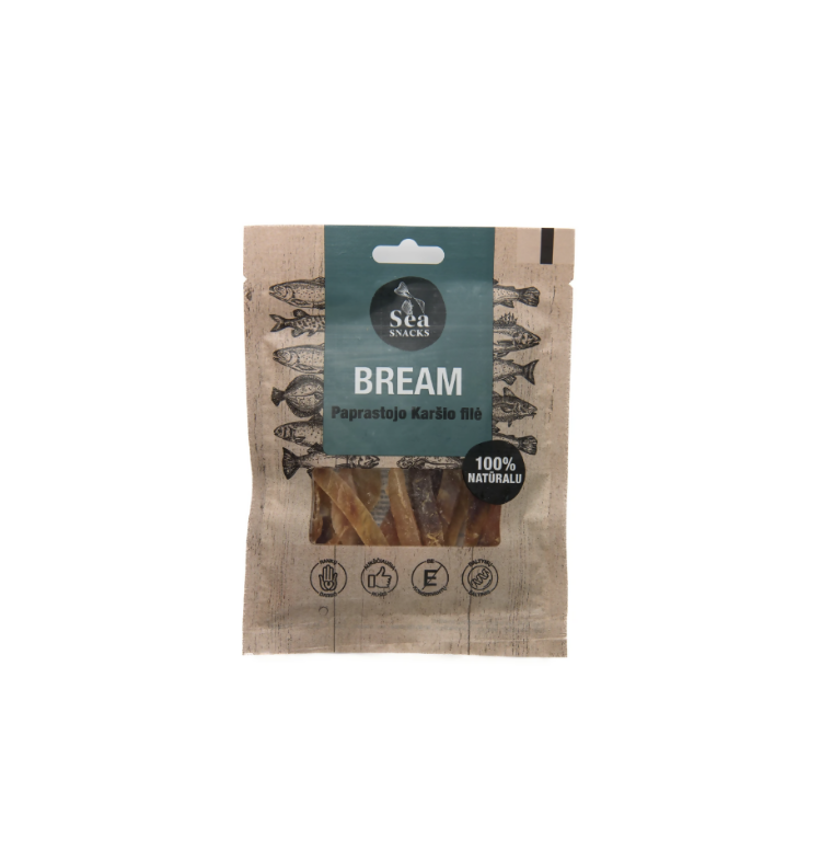 Lanières de filet de dorade séchées SEA SNACKS 30 g, snack poisson, épicerie slave à Nice