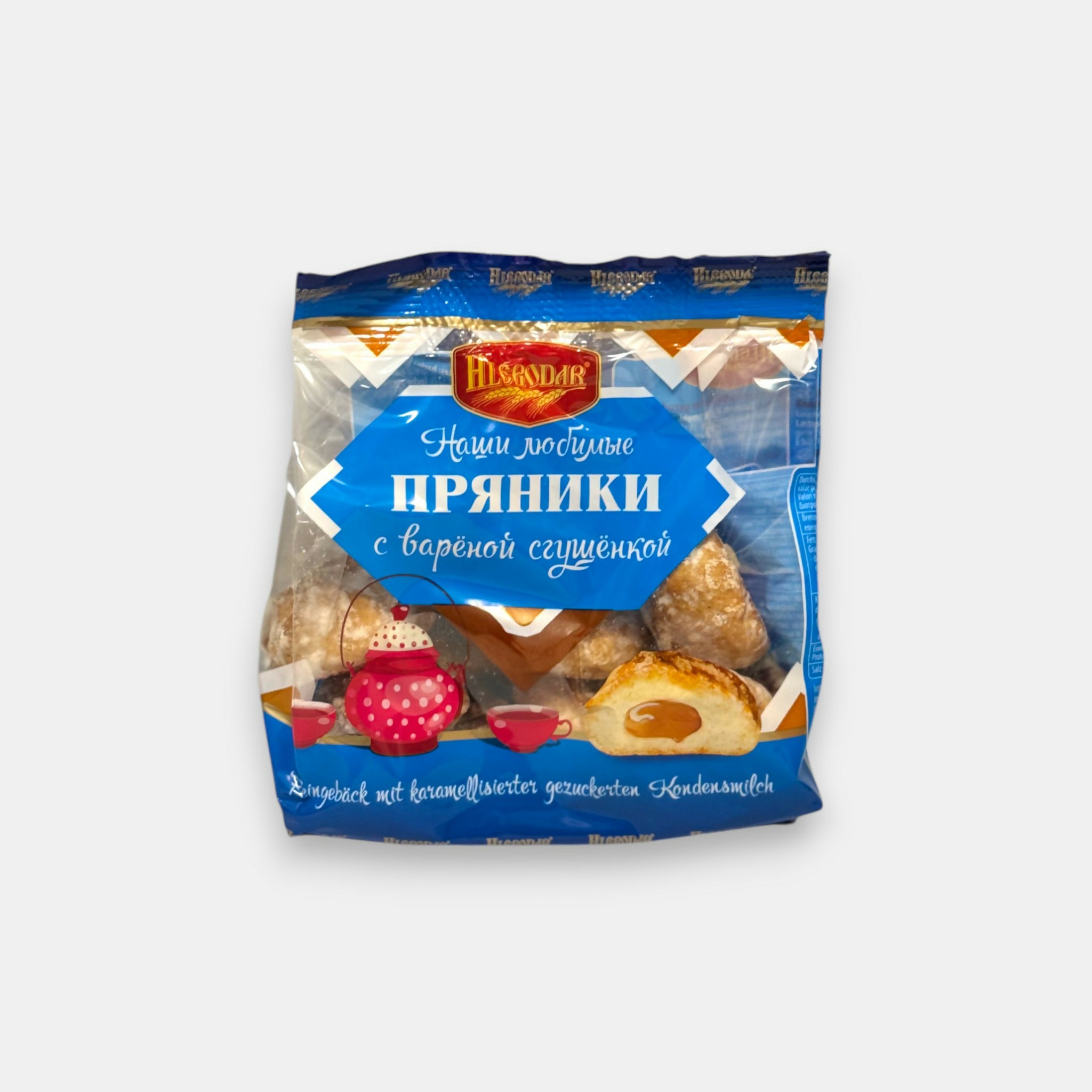 Pain d’épices Khlebodar 225 g – emballage avec garniture au lait concentré