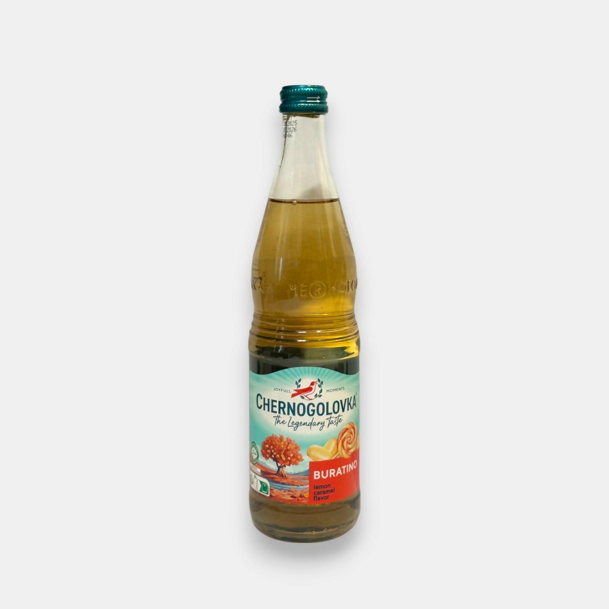 Limonade Buratino Chernogolovka 0,5 l – bouteille en plastique vue de face