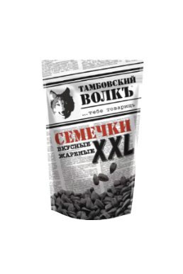 Sachet de graines de tournesol noires grillées XXL «Tambosky Volk» 400 g, produits d'Europe de l'Est