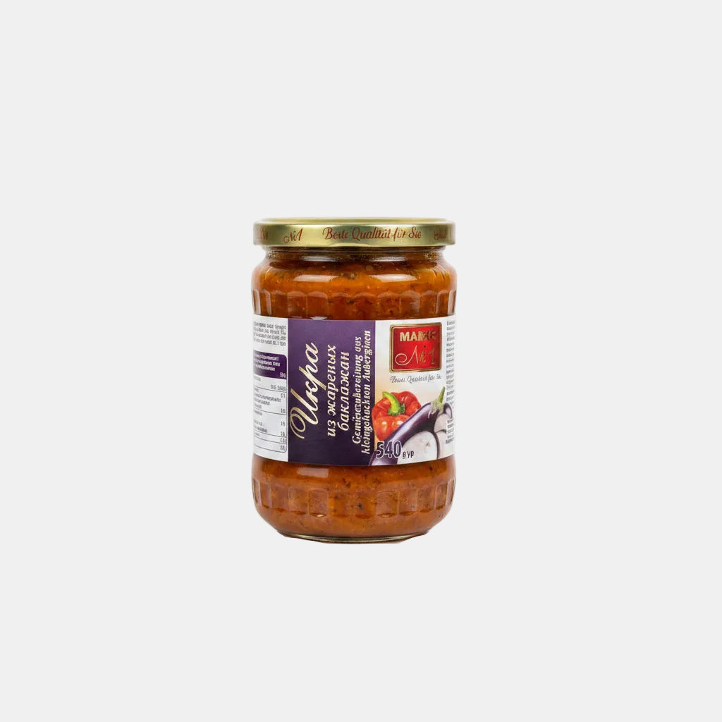 Bocal de caviar d'aubergine frite Marque #1, 540 g, épicerie slave à Nice
