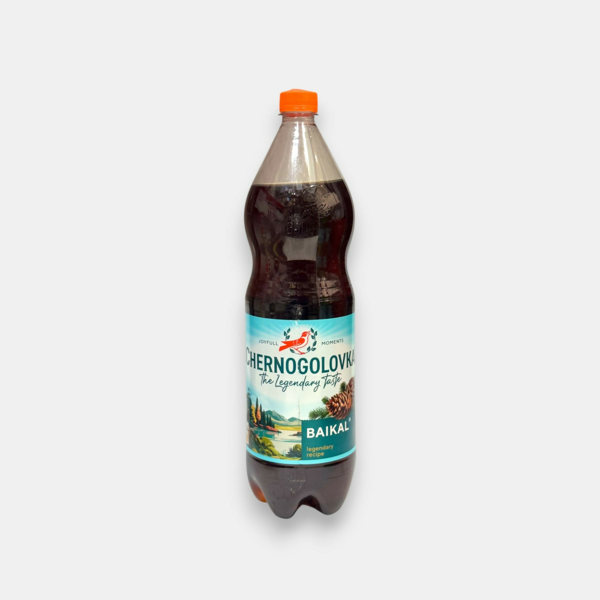 Bouteille de limonade Baïkal Chernogolovka 1,5 l, boisson gazeuse russe aux herbes, recette soviétique classique