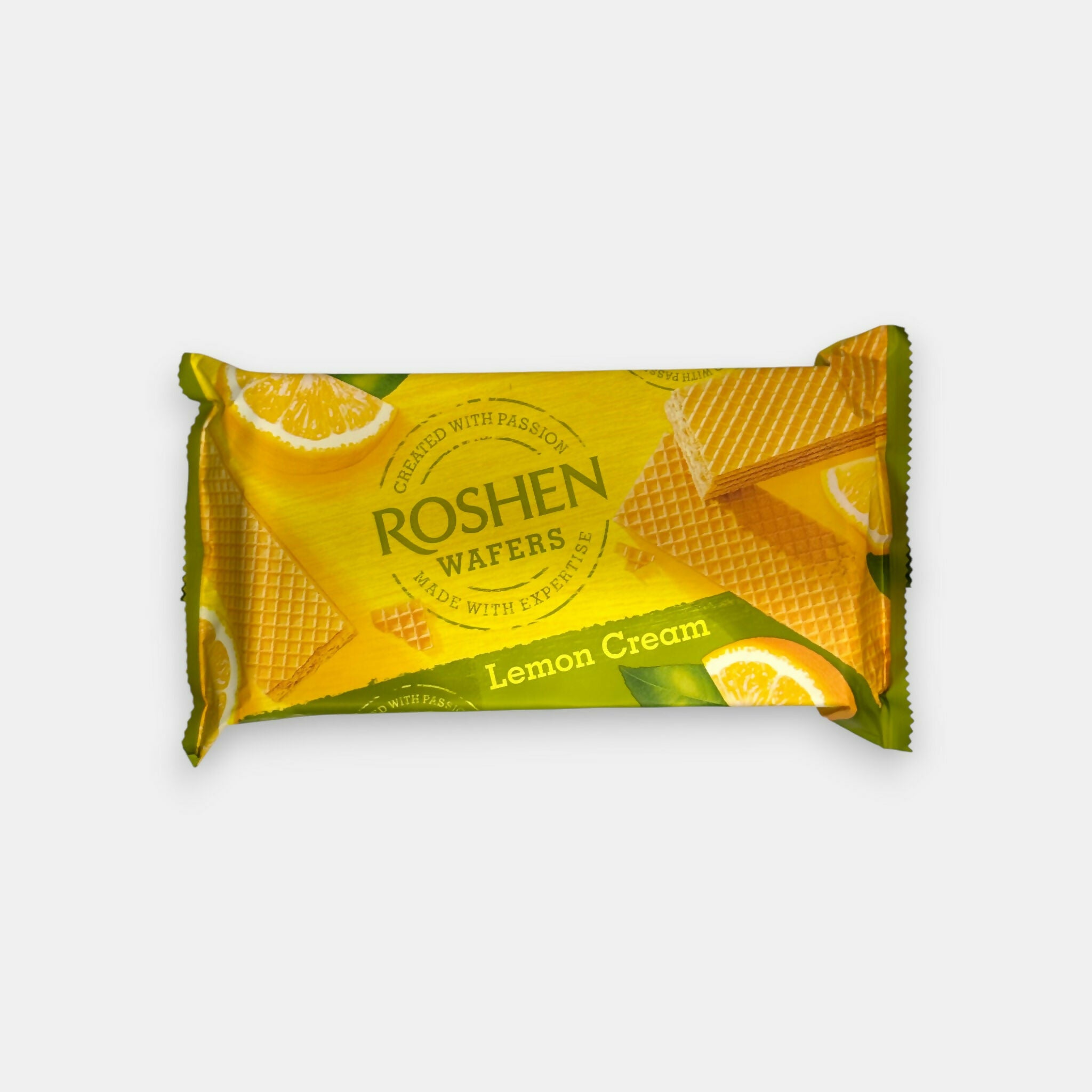 Gaufrettes au citron «Roshen» 216 g, biscuiterie ukrainienne, épicerie d'Europe de l'Est