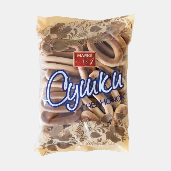 Paquet de biscuits sablés Chelnochok 300 g, épicerie d'Europe de l'Est