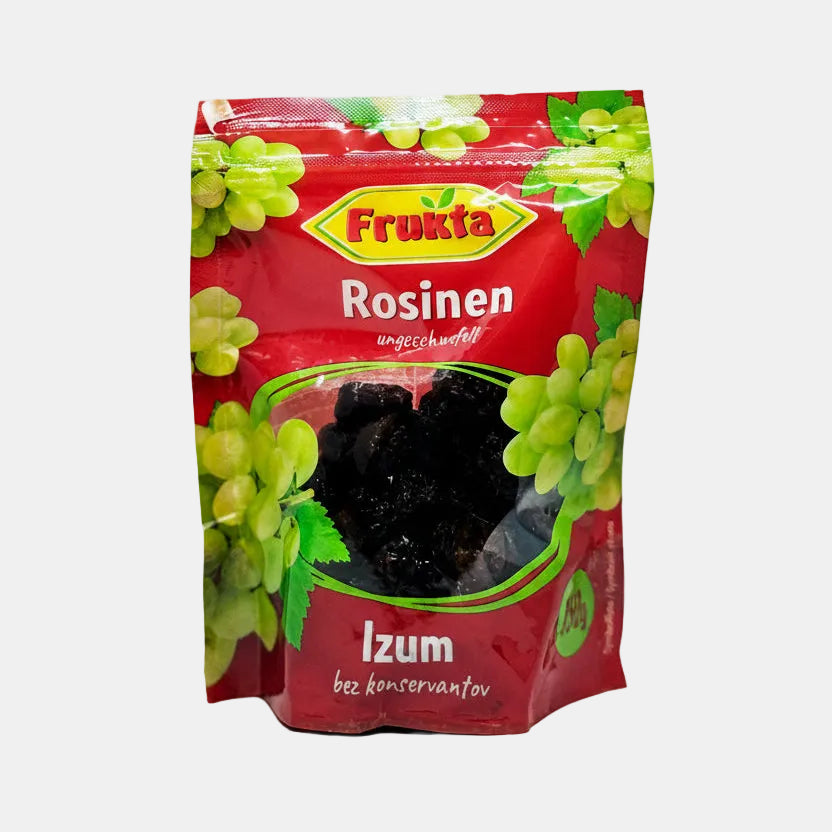 Sachet de raisins secs «Frukta» 150 g, fruits secs naturels sans pépins, épicerie d'Europe de l'Est