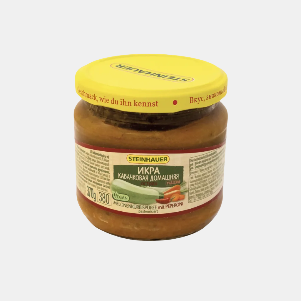 Caviar de courge épicé fait maison Steinhauer 380 g, produits d'Europe de l'Est