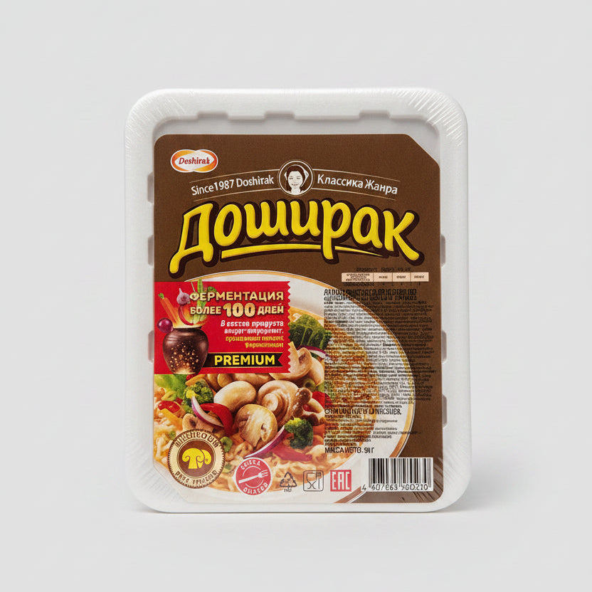 Nouilles instantanées aux champignons Doshirak 90 g, épicerie d'Europe de l'Est