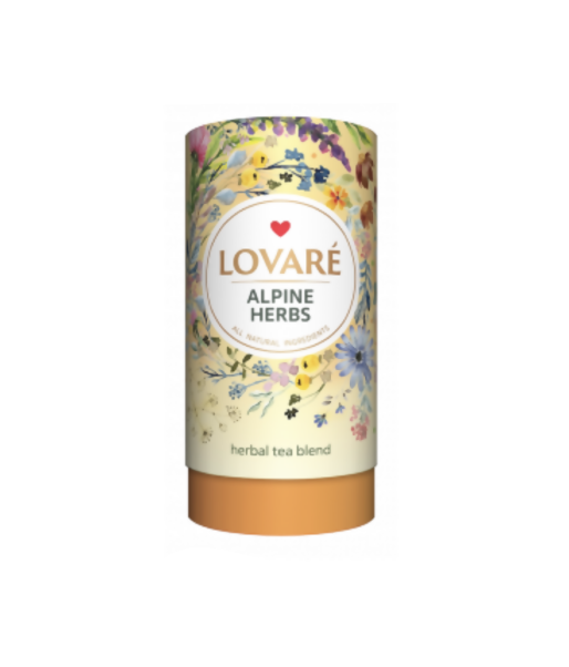 Boîte de thé aux herbes alpines Lovare 80 g, épicerie d'Europe de l'Est