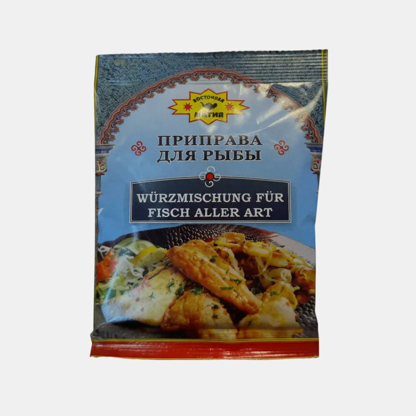 Sachet d'assaisonnement pour poisson «Magija Wostoka» 40 g, mélange d'épices d'Europe de l'Est